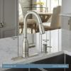 MOEN Noell Single-Handle Pull-Down Sprayer Kitchen Faucet with Reflex and Soap Dispenser in Spot Resist Stainless