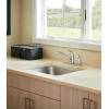 Moen 7345002 Chrome 1-Handle Low-Arc Kitchen Faucet with Side Spray