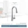 Moen 7664SRS Sleek One-Handle High Arc Pulldown Bar Faucet, Spot Resist Stainless(Chrome)