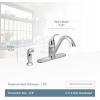 Moen 7840SRS Camerist One-Handle Low Arc Kitchen Faucet with Side Spray, Spot Resist Stainless(Chrome)