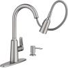 Moen 87028SRS Edwyn Spot Resist Sta Inless 1Handle Deck Mount Pulldown Kitchen Faucet, 7.5, Stainless Steel