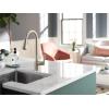 Moen 87114SRS Milton One-Handle High Arc Pulldown Kitchen Faucet, Spot Resist Stainless