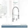 Moen 87194SRS Indi Single-Handle Pre-Rinse Spring Pulldown Sprayer Kitchen Faucet with Power Clean in Spot Resist Stainless (Soap Dispenser and Deck Plate Included)