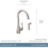 Moen 87650SRS Kitchen Faucet with Side Spray from the Anabelle Collection, Spot Resist Stainless