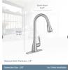 Moen 87912BL Georgene Matte Black Single Handle High-Arc Kitchen Faucet with Sprayer Function (Deck Plate Included)
