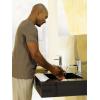 Moen 90 Degree Chrome One-Handle Modern Bathroom Faucet with Drain Assembly, S6700(Chrome)