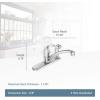 Moen Adler Single-Handle Low ARC Kitchen Faucet in Chrome with in Deck Side Sprayer and Tool