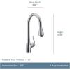 Moen Arbor Chrome Pulldown Laundry Faucet, 4736