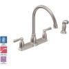 Moen CA87000SRS High-Arc Kitchen Faucet with Side Spray from the Banbury Collection, Spot Resist Stainless