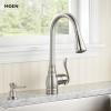 Moen CA87003SRS Anabelle Single Handle Kitchen Faucet with Pullout Sprayer Featuring Power Clean and Reflex, Spot Resist Stainless
