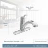 Moen CA87316C Chrome RenzoTM One Handle Low Arc Pullout Kitchen Faucet