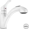 Moen CA87316W One-Handle Low Arc Pullout Kitchen Faucet, Glacier