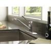 Moen Chateau Chrome One-Handle Low Arc Kitchen Faucet for 3-Hole Sinks, 7425(0.375)
