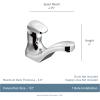 Moen Commercial Chrome M-Press Single-Mount Metering Bathroom Sink Faucet, 0.5 GPM, 8884(0.5)