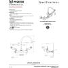 Moen Commercial M-DURA Chrome Two-Handle Wall Mount Kitchen or Utility Faucet, 8126(Pack of 1)