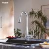 Moen Crisan Single Handle Pulldown Kitchen Faucet Featuring Power Boost and Reflex Docking System, Spot Resist Stainless, 87237SRS(Chrome)