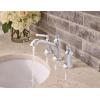 Moen Dartmoor Chrome Traditional Two-Handle Widespread Bathroom Sink Faucet, Valve Required, T6805