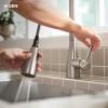 Moen Doherty Spot Resist Stainless Single Handle Pull-Down Kitchen Faucet with Power Clean and Reflex Docking System, 87260SRS