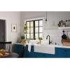 Moen Edwyn 87028BL Matte Black 1-Handle Deck-Mount Pull-Down Handle Kitchen Faucet (Deck Plate Included)