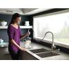 Moen Hensley Spot Resist Stainless Single-Handle Pull-Down Sprayer Kitchen Faucet Featuring Reflex, 87024MSRS