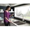 Moen Hensley Spot Resist Stainless Single-Handle Pull-Down Sprayer Kitchen Faucet Featuring Reflex, 87024MSRS