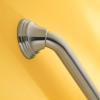 Moen Home Care Bathroom Safety 16 Inch Designer Stainless Steel Handicap Grab Bar for Bathtub and Shower, Concealed Screws, Brushed Nickel, LR8716D3BN(Brushed Nickel)