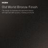 Moen Home Care Bathroom Safety Shower Chair for Elderly and Disabled, Stainless & Aluminum Foldable Teak Shower Bench, Handicap Accessories for Daily LIving, DN7110(Old World Bronze)
