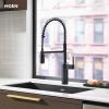 Moen Inara Chrome Pulldown Kitchen Faucet with Power Boost, Modern Kitchen Faucet, One-Handle High Arc, Easy Installation, 87463(Matte Black)