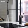 Moen Inara Chrome Pulldown Kitchen Faucet with Power Boost, Modern Kitchen Faucet, One-Handle High Arc, Easy Installation, 87463(Matte Black)