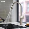 Moen Inara Spot Resist Stainless MotionSense Wave One-Handle Touchless Kitchen Faucet with Pulldown Sprayer and Power Clean, 87463EWSRS