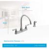 Moen, Inc. CA87000SRS Banbury Spot Resist Stainless Two-Handle High Arc Kitchen Faucet