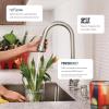 Moen Joric Chrome Single Handle Deck-Mount Pull-Down Kitchen Faucet with Sprayer (Includes Deck Plate) 87492