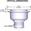 Moen Kitchen Sink Strainer Basket with Drain Assembly, Stainless Steel, 22036(Stainless)