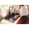 Moen Meena One Handle Kitchen Faucet with Pull Down Sprayer, High Arc Kitchen Sink Faucet Featuring Reflex System and Duralock Quick Connect, Matte Black, 87270BL