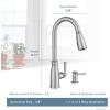 Moen Morado Mediterranean Bronze Pulldown Kitchen Faucet with Power Boost, Transitional Farmhouse Kitchen Faucet, Easy Installation, 87394BRB(Mediterranean Bronze)