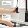 Moen Noell Mediterranean Bronze Pull‑Down Kitchen Faucet with Soap Dispenser, Featuring Power Clean and a Reflex Docking System, 87791BRB
