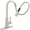 Moen Orivesi Bronzed Gold One-Handle High Arc Pulldown Kitchen Faucet with Power Boost, 87891BZG(Spot Resist Stainless)
