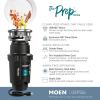 Moen Prep Series PRO Continuous Feed Compact Garbage Disposal for Kitchen Sink with Power Cord, GXP50C(0.5 HP)