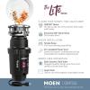 Moen Prep Series PRO Continuous Feed Compact Garbage Disposal for Kitchen Sink with Power Cord, GXP50C(1/3 HP)