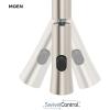 Moen Ronan Spot Resist Stainless Pulldown Kitchen Faucet with SwivelControl™ Wand and Power Clean™ Technology 87918SRS(Matte Black)