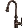 Moen S53004ORB Weymouth Shepherd’s Hook Pulldown Kitchen Bar Faucet Featuring Metal Wand with Power Clean, Oil-Rubbed Bronze(Oil Rubbed Bronze)