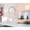 Moen Sinema Spot Resist Stainless Single-Handle Touchless High Arc Pulldown Kitchen Faucet, Spring Kitchen Sink Faucet with Pulldown Sprayer Head and Wave Motion Sensor, S5235EWSRS