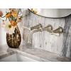 Moen TS44104BN Colinet Traditional Lever Handle Wall Mount Bathroom Faucet Trim, Valve Required, Brushed Nickel