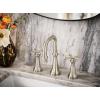 Moen TS44105BN Colinet Traditional Cross Handle Wall Mount Bathroom Faucet Trim, Valve Required, Brushed Nickel(Brushed Nickel)