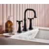 Moen TS44105BN Colinet Traditional Cross Handle Wall Mount Bathroom Faucet Trim, Valve Required, Brushed Nickel(Matte Black)
