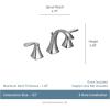 Moen Voss Brushed Gold Contemporary Two-Handle Widespread Bathroom Sink Faucet Trim Kit for Adjustable 3-Hole Installations, Valve Required, T6905BG(Brushed Gold)