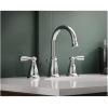 Moen WS84924SRN Two-Handle High Arc Bathroom Faucet, Spot Resist Brushed Nickel(Chrome)