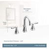 Moen WS84924SRN Two-Handle High Arc Bathroom Faucet, Spot Resist Brushed Nickel(Spot Resist Brushed Nickel)