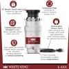 Waste King Garbage Disposal for Kitchen Sink with Power Cord, Compact Food Waste Disposer, L-111