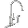 MOEN NOELL SINGLE-HANDLE STANDARD KITCHEN FAUCET WITH SIDE SPRAYER IN SPOT RESIST STAINLE